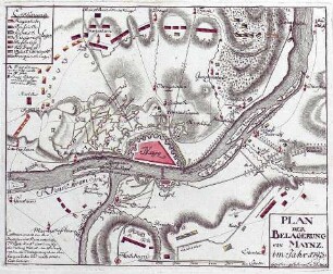 WHK 31 Krieg mit Frankreich 1792-1805: Plan der Belagerung von Mainz, 1793