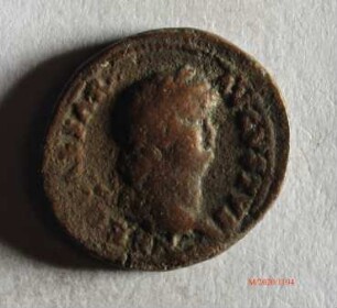 Römische Münze, Nominal Denar, Prägeherr Nero, Prägeort nicht bestimmbar, Fälschung