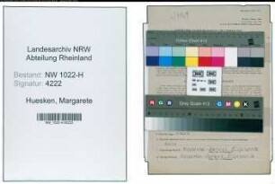 Entnazifizierung Margarete Huesken , geb. 15.02.1897 (Lehrerin)