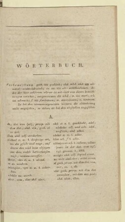 WÖRTERBUCH