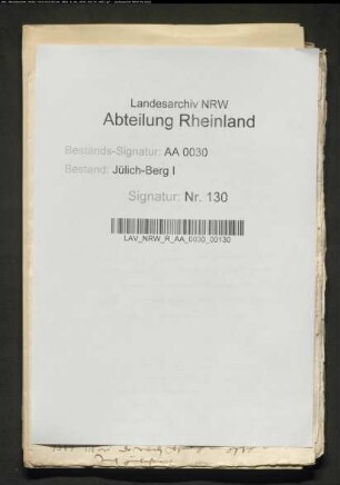 Gedenkzettel (Memorialien) des Kanzlers Wilhelm LÜNINCK
