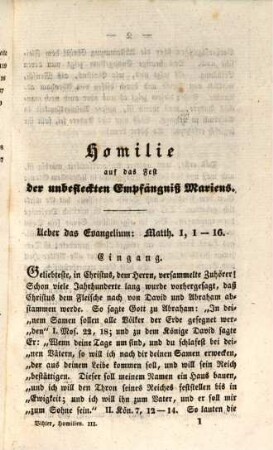 Homilien auf alle Sonntage und Feste des Kirchenjahres, 3