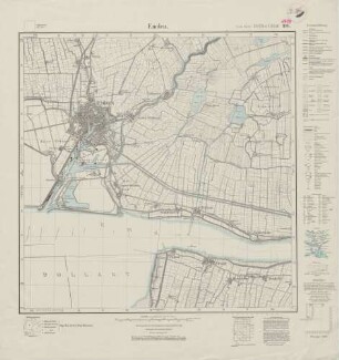 2609 (alte Nr.: 1196) Emden, Meßtischblatt (4cm - Karte)