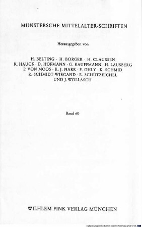 Die Fabeln des Mittelalters und der frühen Neuzeit : ein Katalog der deutschen Versionen und ihrer lateinischen Entsprechungen