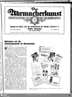 Rückschau auf die Osterpropaganda im Uhrenhandel