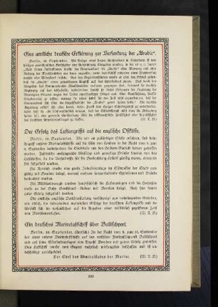 Der Erfolg des Luftangriffs auf die englische Ostküste.