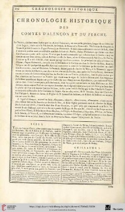 Chronologie historique des comtes d’Alençon et du Perche