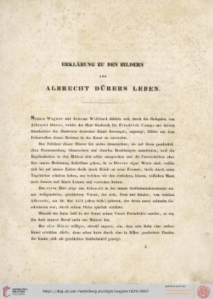 Erklärung zu den Bildern aus Albrecht Dürers Leben
