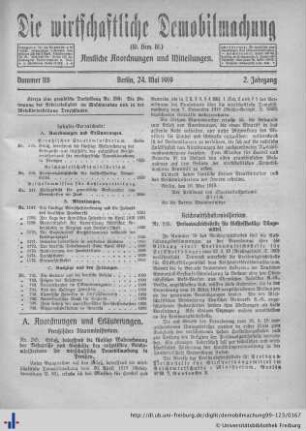 Nr. 118, 24. Mai 1919