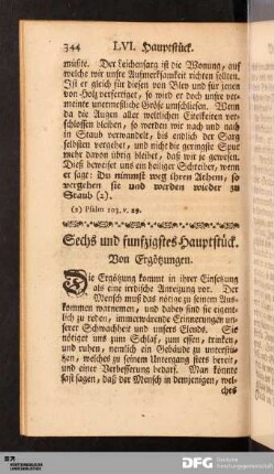 LVI. Hauptstück. Von Ergötzungen.