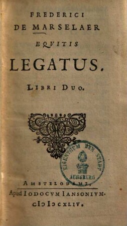 Legatus : Libri duo