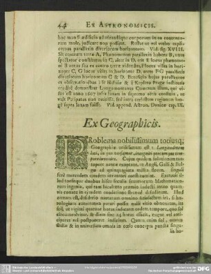 Ex Geographicis