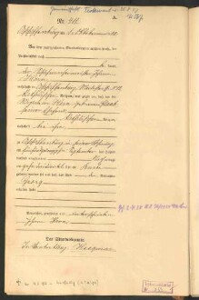 Standesamtsbuch der Stadt Aschaffenburg: Geburten 365/1900 - 184/1901