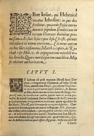 Liber Iosue, Iudicum, Ruth, primus & secundus Samuelis, primus & secundus regum, primus & secundus Paralipomenon : iuxta veterem seu vulgatam translationem, ad hebraeam veritatem emendati, & brevi ac perspicua explicatione illustrati ...