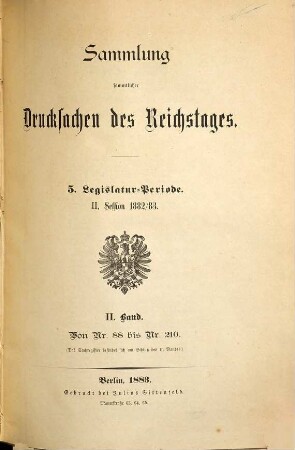 Verhandlungen des Reichstages. Drucksachen des Reichstages. 5,2,2. 1882/83 (1883) = Nr. 88 210