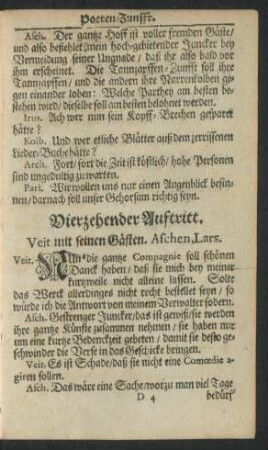 Vierzehender Auftritt.