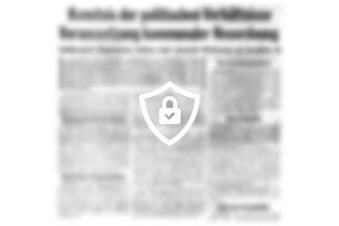Kenntnis der politischen Verhältnisse Voraussetzung kommunaler Neuordnung