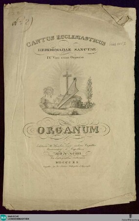 Cantus ecclesiasticus hebdomadae sanctae : IV. voc. cum organo