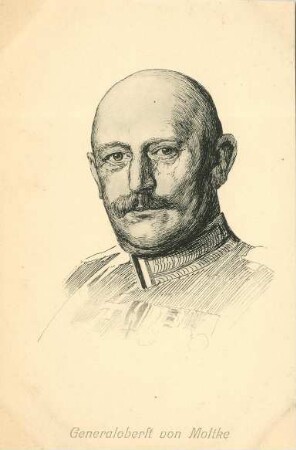Erster Weltkrieg - Postkarten "Aus großer Zeit 1914/15". Generaloberst Helmuth Johannes Ludwig von Moltke (1848-1916)