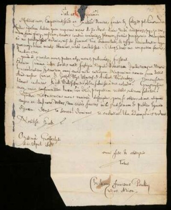 Brief von Christian Franz Paullini an Johann Dolaeus