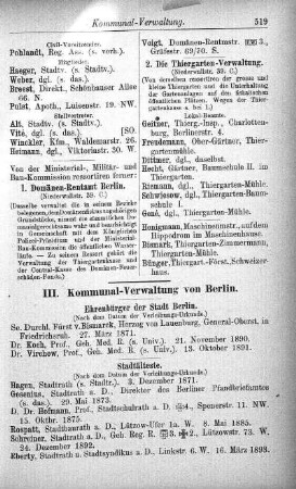 Kommunal-Verwaltung von Berlin