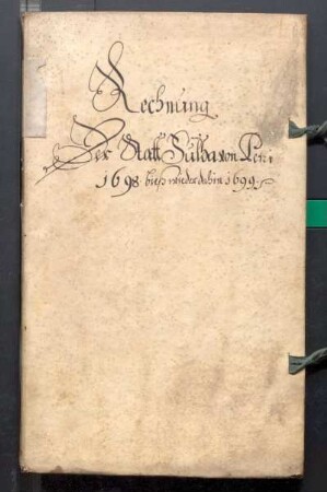IX A 1 - Alte Stadtrechnungen (1698 - 1699)
