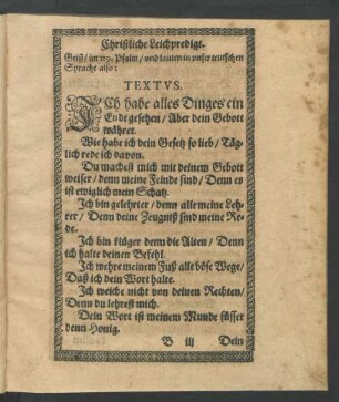 Textus. 119. Psalm