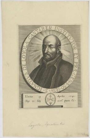 Bildnis des Ignativs de Loyola