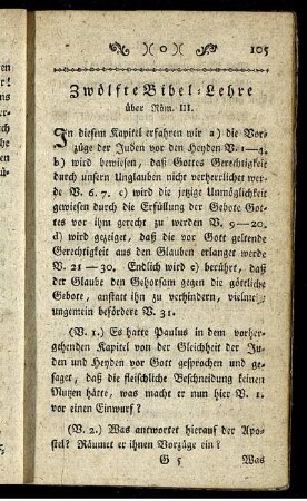 Zwölfte Bibel-Lehre.