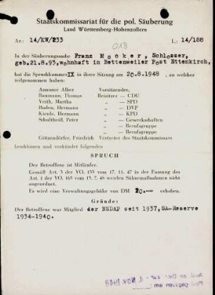 Mocker, Franz