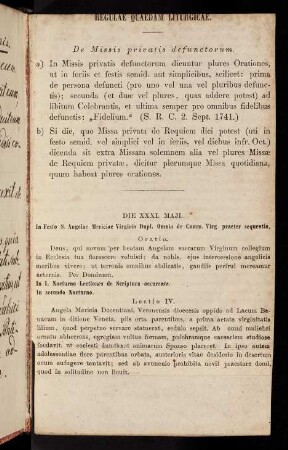 Regulae Quaedam Liturgicae