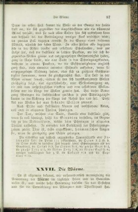 XXVII. Die Wärme