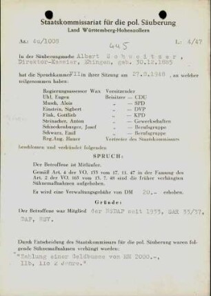 Schwitzer, Albert