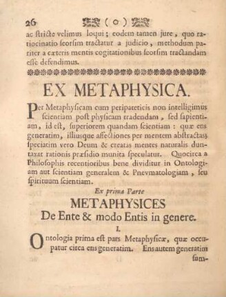 Ex metaphysica.