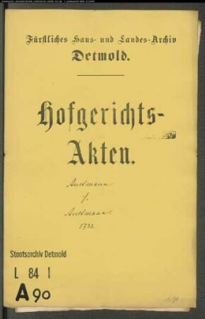Austmann (Ostmann), Witwe zu Greste gegen Johann Henrich Austmann zu Greste - Leibzucht