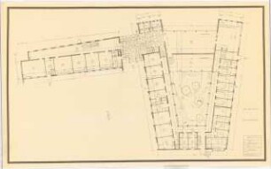 Grünflächen an der Möbelfachschule, Köln: Grundriss Erdgeschoss (Zeichnung des Architekten)