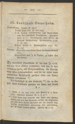 IX. Landschaft Stapelholm.