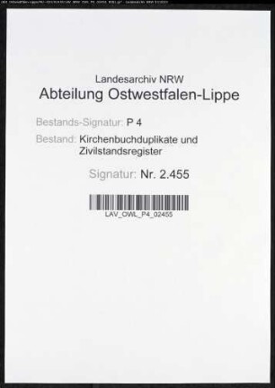Kirchenbuchduplikat der katholischen Gemeinde Niedermarsberg (G 1807-1841). (Gemeinde: Niedermarsberg, katholische Gemeinde)