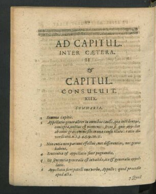 Ad Capitul. Inter Caetera. II. & Capitul. Consuluit. XIIX.