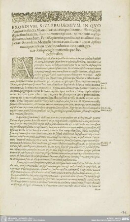 EXORDIUM, SIVE PROOEMIUM, IN QUO Author ...
