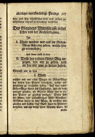 Des Glaubens Mittelstraffe in der Lehre von der Rechtfertigung.