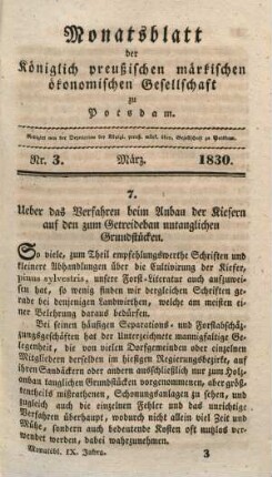 Nr. 3. März. 1830.