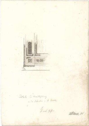 Bauer, H; Florenz (Italien); Sakristei St. Croce - Wandvertäfelung (Detail)