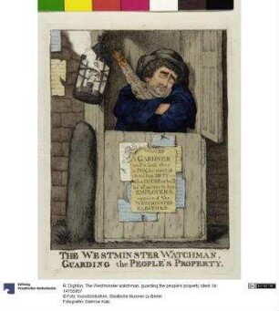 The Westminster watchman, guarding the people's property