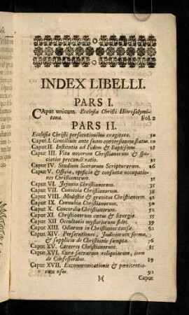Index Libelli