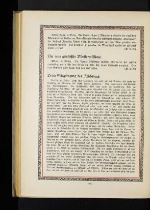 Dritte Kriegstagung des Reichstags.
