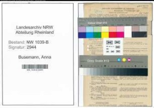 Entnazifizierung Anna Busemann , geb. 22.06.1892 (Lehrerin)