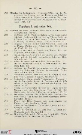 Napoleon I. und seine Zeit (Nr. 2707-2755)
