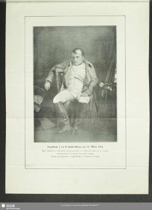 Napoleon I. zu Fontainebleau am 31. März 1814