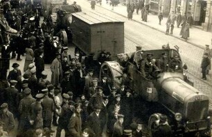Rückkehr der Leibgrenadiere. Zug durch die Kaiserstraße